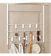 PAPAGIFTREE Over The Door Hooks for Hanging, 9 Hooks Over Door Hanger, Coat Rack and Towel Rack f...