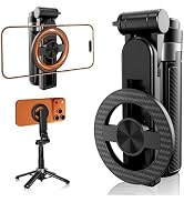 SonixForce Tripod for iPhone, 3-in-1 Magnetic Pocket Selfie Stick Tripod with Remote, 360° Rotati...