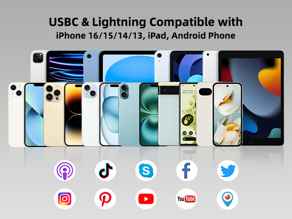 2 in 1 usb and lightning microphone