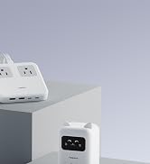 6-in-1 Charging Station 67W USB C Slim Power Strip with 5ft Extension Cord | 2 Pop Up Outlets wit...