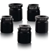 Figpade 5PCS Shift Knob Adapter,Aluminum Alloy Shifter Knobs Thread Adapter for Connecting Shifts...