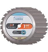 Luckyway (10-Pack) 7-1/4 Inch 24T Framing with 5/8 Inch Arbor TCT Circular Saw Blade for Cutting ...