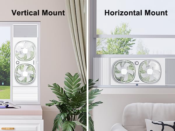 vertical window fan