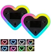 Upgrade Car Light LED Ambient Lights Heart Solar Lights Solar-Powered Heart-Shaped Neon Lights fo...