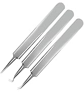 WSYUB Blackhead Tweezers, Pimple Popper Tool Kit, Comedone Extractor, 3 in 1 Professional Stainle...