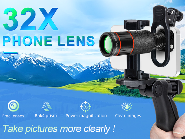 32X phone lens kit