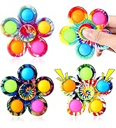 Effacera Fidget Spinners Toys 4 Pack Christmas Fidget Toys for Kids Adults, Bulk Pop Sensory Fidg...