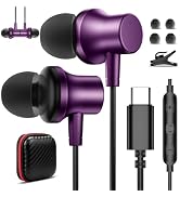 USB C Headphone Wired Ear Buds for iPhone 17 Pro Max Air 16e 16 15 Plus,Magnetic Tangle Free Type...