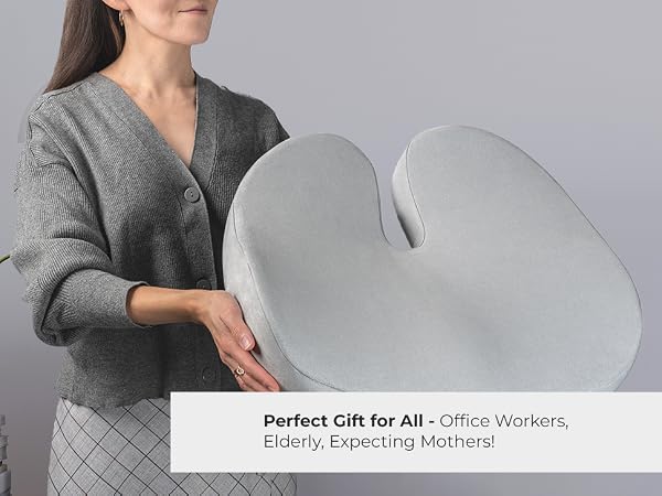 Seat Cushion Pillow - Perfect Gift for All - Office Workers, Elderly, Expecting Mothers!