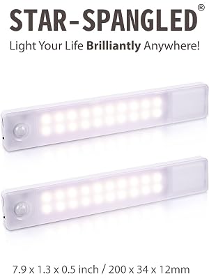 Under Cabinet Lights, Rechargeable Motion Sensor Light Indoor, Stick on LED Magnetic Closet Light
