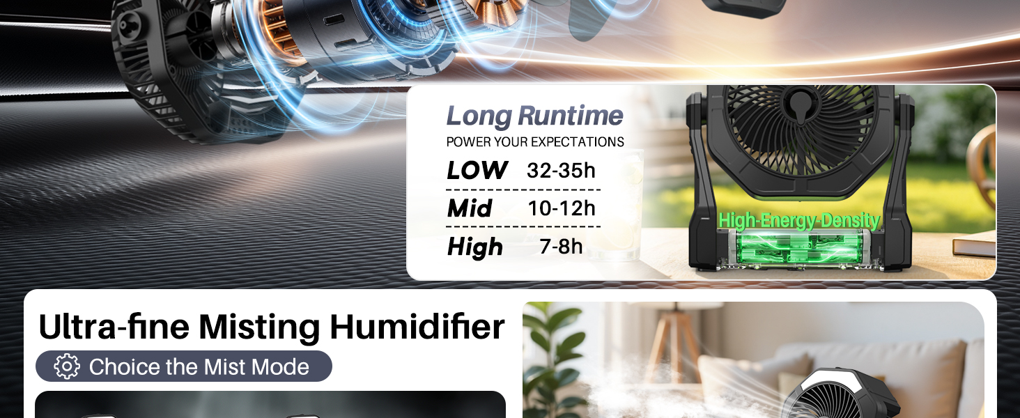 portable misting fan