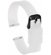 HARFINGTON Silicone Watch Band Quick Release Soft Rubber Replacement Watch Strap with Stainless S...