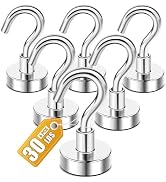 DIYMAG Magnetic Hooks, 30lbs+ Magnet Hook 2026 Cruise Cabin Ship Essentials N52 Strong Kitchen Ut...