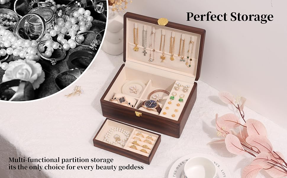 wood jewelry organizer