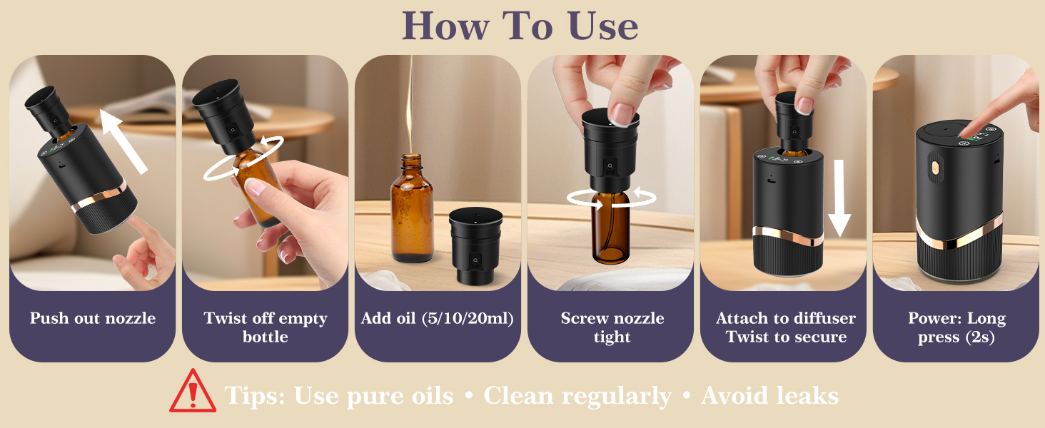 Waterless Essential Oil Diffuser