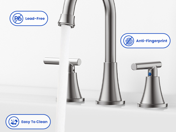 Bathroom Sink Faucet Bathroom Faucets for Sink 3 Hole Faucet for Bathroom Sink Vanity RV