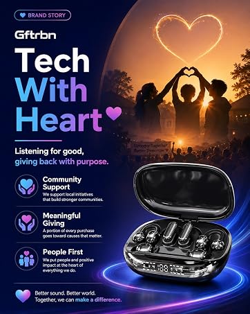 6-in-1 Smart Wireless Earbuds