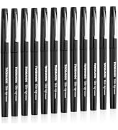 TWOHANDS Felt Tip Pens Fine Point Marker Pens, Black, 0.7mm, 12 count | Fineliners, Medium Point,...