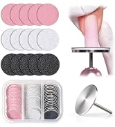 MelodySusie 60 Pcs Replacement Sandpaper Discs with 25mm Metal Drill Bit | 80 Coarse 120 Medium 1...