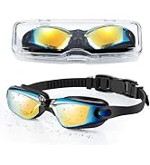 portzon Swimming Goggles Anti Fog Swimming Goggles Clear No Leaking,One Size
