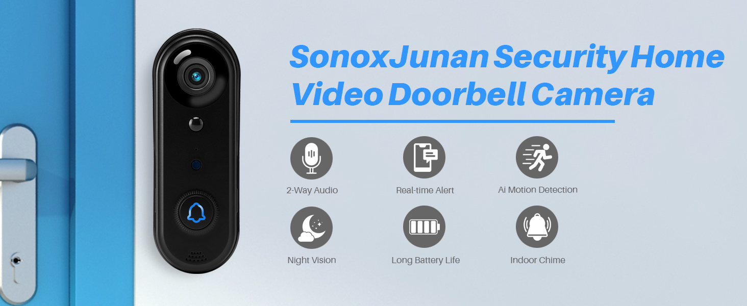 SonoxJunan Wireless Video Doorbell Camera
