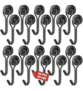 20Pack Magnetic Hooks, 30lbs+ Magnet Hooks 2026 Cruise Cabin Ship Essentials, Heavy Duty Strong S...