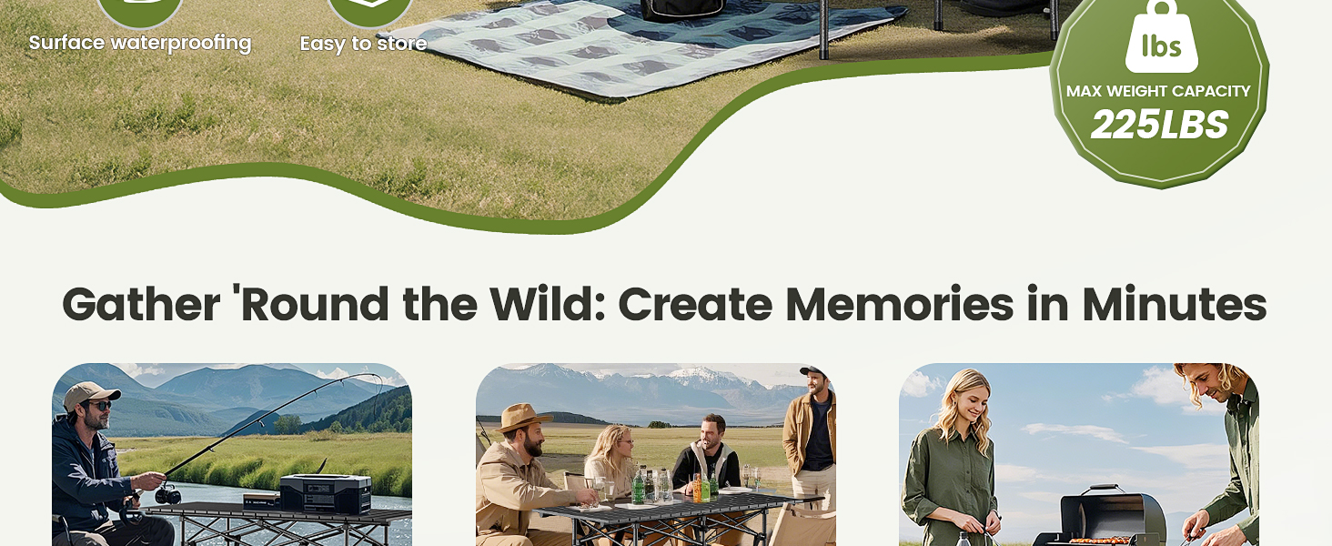 folding table camping