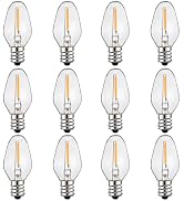 ZwwYvv C7 LED Night Light Bulbs, E12 Candelabra Base 0.6 Watt LED Light Bulbs for Window Candles/...