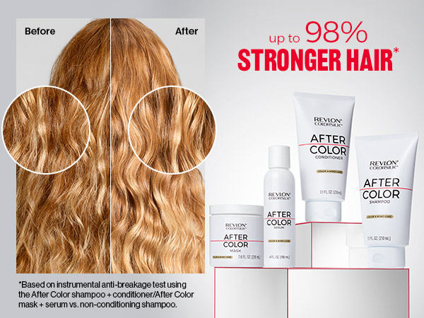 up to 98% stronger hair*