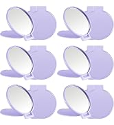 Jetec 12 Pieces Compact Mirrors Gifts Bulk,Purple | Small Pocket Mirrors, Mini Portable Folding M...