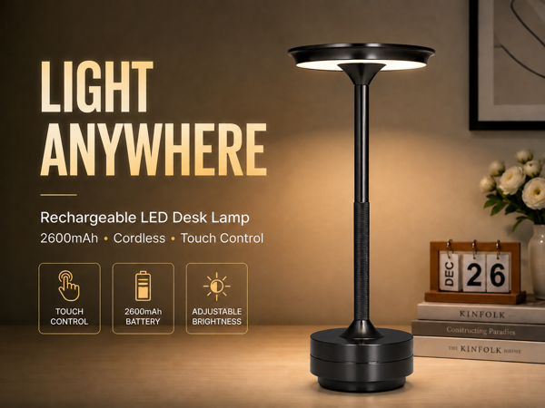 Mollislux Cordless LED Table Lamp