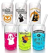 ANOITON Halloween Mug - Halloween Decorations Indoor Halloween Cups with Ghost Witch Decor Hocus ...
