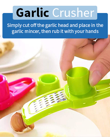 garlic mincer tool, garlic smasher, garlic rocker, ginger peeler tool