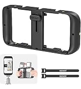 NEEWER Mobile Phone Video Rig, Mobile Phone Grip Stabiliser Cage with Cold Shoe and 1/4 Inch Thre...