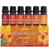 ASAKUKI Essential Oils Warm Bliss Set, Sweet Home Scents, 6 * 10ml | Cozy Seasonal Scents, Holida...