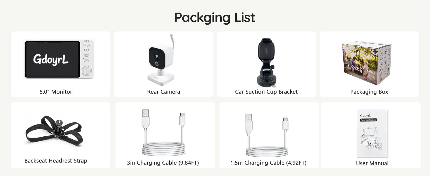 Wireless Baby Car Camera