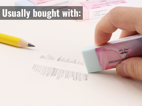 Pencil Eraser, Pastel Colors, Erasers for Pencils, Mr Pen Erasers, Erasers for School