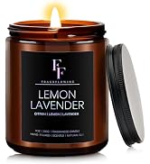 FF FRAGRFLOWING Lemon Lavender Scented Candles,Candles for Home Scented Aromatherapy Candles,Soy ...
