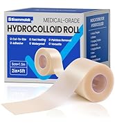 Hydrocolloid Roll Large Adhesive Bandages Medical Grade Tape Wound Care Dressing, Acne Care, Bed ...
