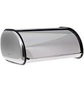 Home-it Stainless Steel Bread Box for kitchen, bread bin, storage holder 16.5x10x8