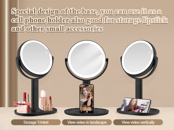 light up travel mirror