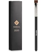 TEOYALL Thin Flat Eyeliner Brush, Precise Eyebrow Definer Brush, Concealer Brush for Cover Blemis...