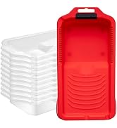 Mister Rui Paint Tray, 4 Inch Paint Tray Liner, 11 Pack, Small Paint Tray Set, Plastic Paint Tray...