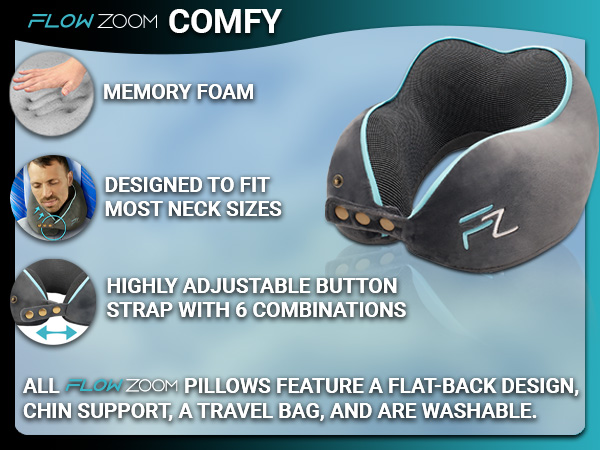 Travel pillow, neck pillow, blow up pillow, inflatable pillow, compact pillow, airplane pillow