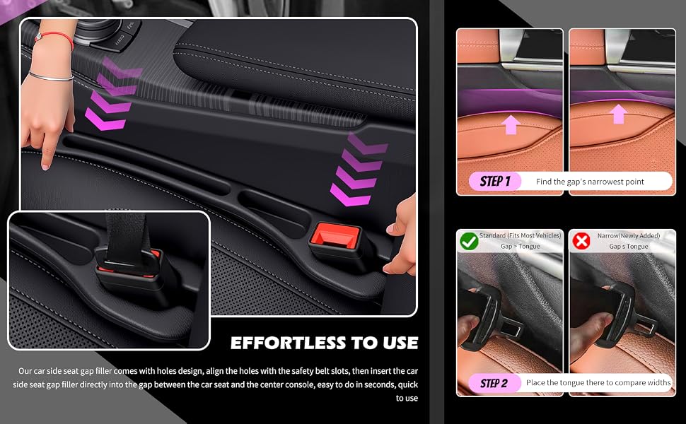 Car Seat Gap Filler Organizer
