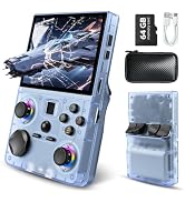 Retro Handheld Game Console, DC35V Retro Gaming Console 3.5’’IPS Screen Open Source Linux System ...
