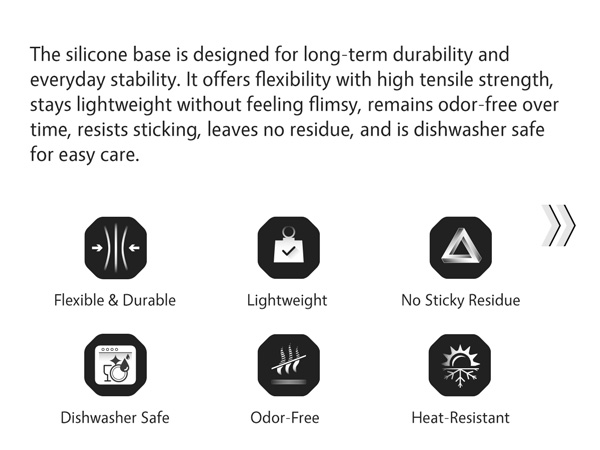 Durable Silicone Base