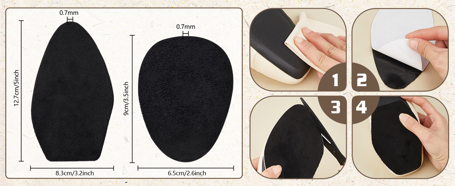 Suede Soles Shoes Pads