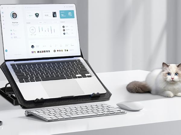 Laptop cooling pad with 2 USB ports small cooler fan chill mat heat for macbook samsung huawei dell