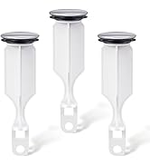 Enhon 2 Hole Pop Up Stoppers, Chrome Bathroom Sink Stopper fits Most Pop Up Drain Design, 4-1/2 I...